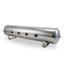Air Lift 4 Gal Alum Tank - (4) 1/4in Face (2) 3/8in Ports & 1/4in Drain - 30in L X 6in D - Polished for offroad performance upgrades.