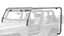 Body Armor 4x4 07-18 Jeep Wrangler JK 2/4dr Roof Rack Front/Rear Frame Kit with offroad lighting and accessories.
