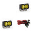 Baja Designs S2 Sport Driving Combo Pattern Pair LED Work Light - Amber - Offroad lighting for trucks and Jeep Wrangler accessories.