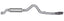 Gibson 01-05 Chevrolet Silverado 2500 HD Base 6.0L 4in Cat-Back Single Exhaust - Aluminized exhaust system for performance upgrades.