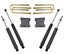 MaxTrac 99-06 GM C1500 2WD V6/V8 3in Rear Lift Kit components