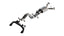 Borla 22-24 Ford Bronco Raptor V6 Turbo AT 2WD / 4WD ATAK Catback Exhaust w/ 4in Black Coated Tips components layout