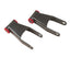 MaxTrac 11-18 GM C/K1500HD/2500HD/3500HD 2WD/4WD 2in Rear Lowering Shackles for offroad performance upgrades.