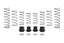 Eibach Pro-UTV 18-20 Polaris RZR XP 4 1000 Turbo 4-Seat Stage 3 Performance Springs - Set of 8 for offroad upgrades