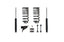 MaxTrac 19-20 RAM 1500 2WD/4WD (Non Air Ride) 4in Rear Lowering Kit components including shocks and springs.
