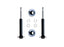 MaxTrac 15-20 Ford F-150 2WD 0-3in Front Adj. Lowering Struts - Pair, performance offroad parts for suspension upgrade