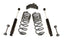 MaxTrac 09-18 RAM 1500 2WD/4WD V8 4 Door 4in Rear Lowering Kit components including springs and shocks.