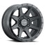 ICON Rebound 17x8.5 6x5.5 25mm Offset 5.75in BS 95.1mm Bore Double Black Wheel for offroad performance upgrades