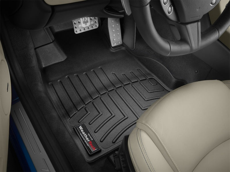 WeatherTech 2007+ Maserati Gran Turismo Coupe Front FloorLiner - Black Secondary image