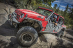 DV8 Offroad 2018+ Jeep Wrangler JL Front Inner Fenders - Black on rocky terrain