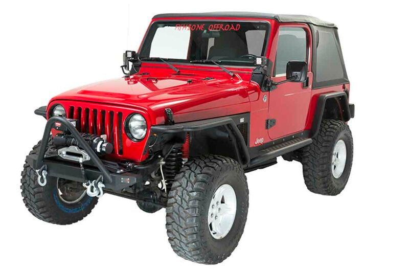 Fishbone Offroad 97-06 Jeep Wrangler TJ Rubicon Steel Front Bumper W/Stinger - Blk Txtrd Powdercoat Secondary image