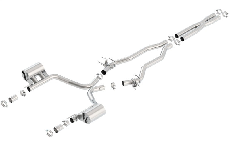 Borla 15-16 Dodge Charger SRT 392 6.4L No Tip Single Split Rear Exit ATAK w/ Valves Exhaust system components.