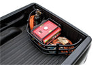 AMP Research 20-22 Jeep Gladiator (Does Not Work w/Tonneau Cvrs) Bedxtender HD Sport - Black showing cargo secured in the truck bed.