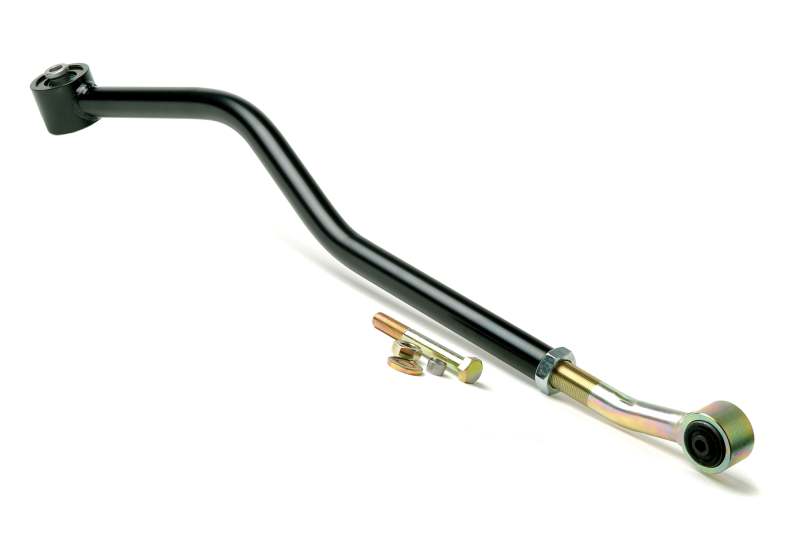 JKS Manufacturing Jeep Wrangler TJ/LJ Adjustable Track Bar 4in+ Lift - Front for offroad performance upgrades.