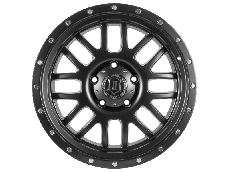 ICON Alpha 20x9 8x170 0mm Offset 5in BS 125.2mm Bore Satin Black Wheel Secondary image