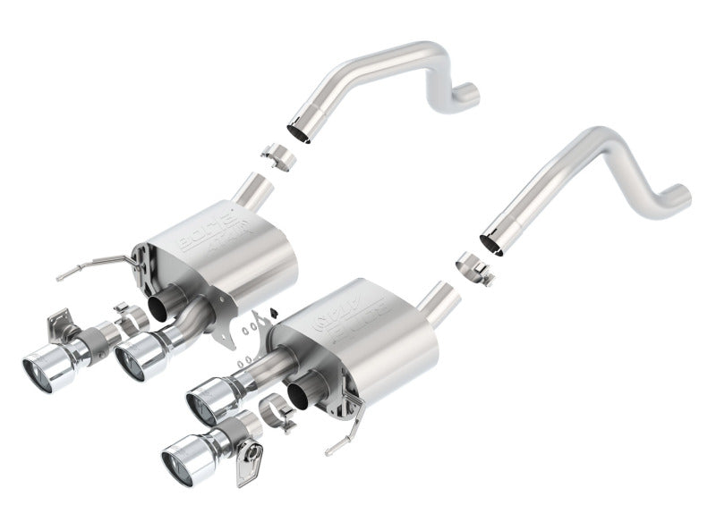 Borla 15 Chevy Corvette C7 ZO6 6.2L w/o AFM w/ NPP ATAK Quad RD RL AC Tips Center Rear Exit Exhaust Main image