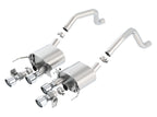 Borla 15 Chevy Corvette C7 ZO6 6.2L w/o AFM w/ NPP ATAK Quad RD RL AC Tips Center Rear Exit Exhaust