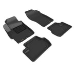 3D MAXpider 08-15 Mitsubishi Lancer Evolution X Kagu 1st 2nd Row - Floor Mat Set (Black) featuring durable all-weather design.