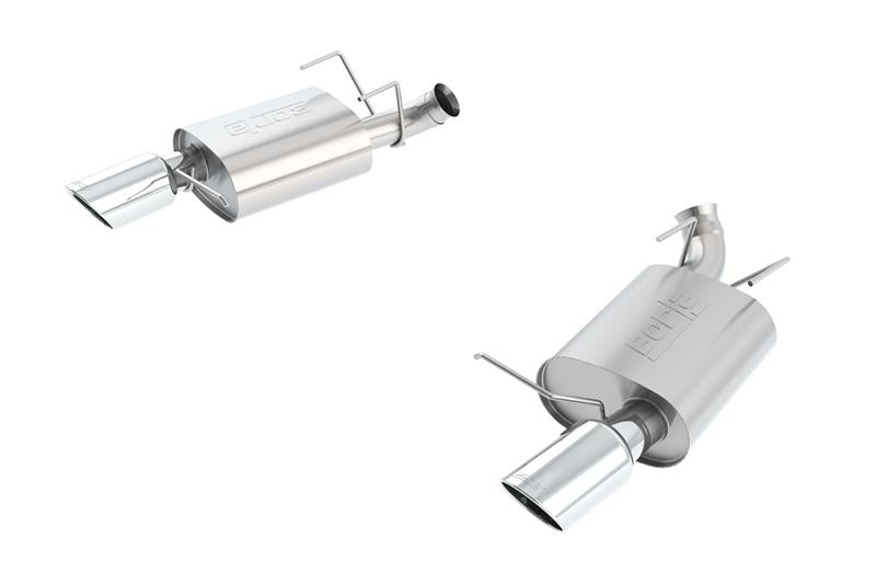 Borla 13-14 Mustang GT/Boss 302 5.0L V8 RWD Single Split Rr Exit S-Type Exhaust (rear section only) with chrome tips.
