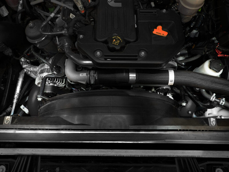 aFe BladeRunner 3in & 3-1/2in AL Hot and Cold Charge Pipe Kit Black RAM Diesel Trucks 25-26 L6-6.7L Secondary image