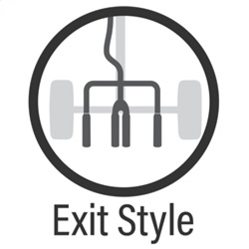 Exit style graphic for Magnaflow 2023 Toyota GR Corolla NEO Cat-Back Exhaust System