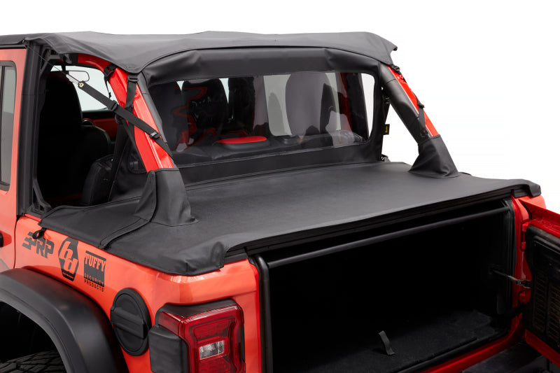 Bestop 18-26 Jeep Wrangler JL 4-Door Header Safari Cable Style Bikini (Black Diamond) Secondary image