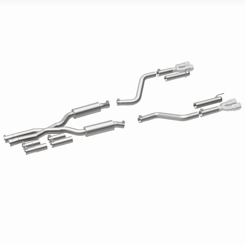 MagnaFlow 2017+ Dodge Challenger 409 SS Polished 3in Quad Tips Cat-Back Exhaust components