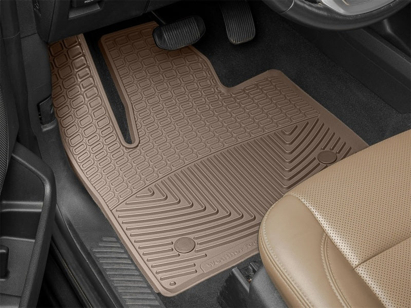 WeatherTech 2018+ Lincoln Navigator / Navigator L Front Rubber Mats - Tan Secondary image