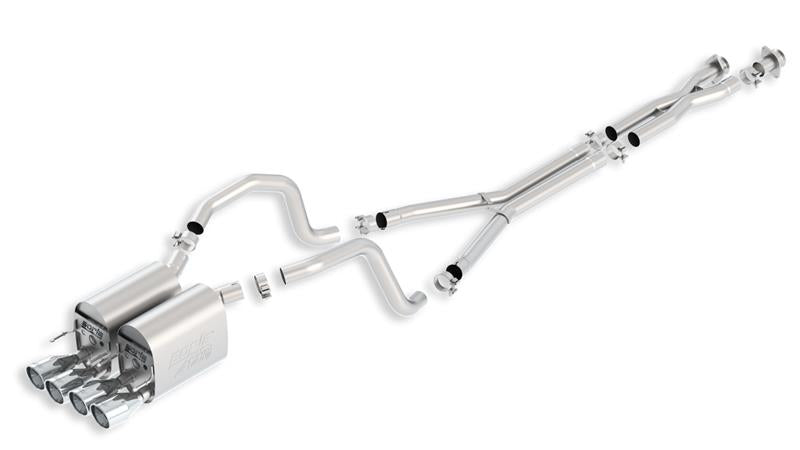 Borla 05-08 Chevrolet Corvette Coupe/Convertible 2dr 6.2L 8cyl AT/MT 6spd ATAK SS Catback Exhaust system with polished tips