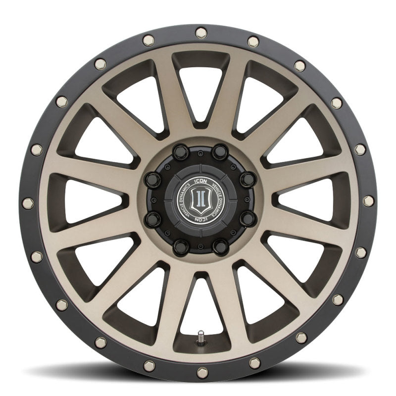 ICON Compression 20x10 8x6.5 -19mm Offset 4.75in BS 121.4mm Bore Bronze Wheel Secondary image
