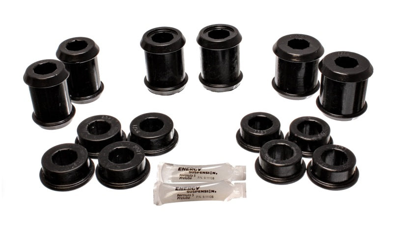 Energy Suspension 04-09 Cadillac XLR/XLR-V / 97-12 Corvette Black Rear End C/A Bushing Set for performance upgrades Main image