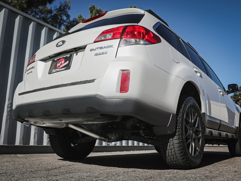 aFe POWER Takeda 2.25 to 2.5in 304SS Cat-Back Exhaust 10-14 Subaru Outback H4-2.5L Secondary image