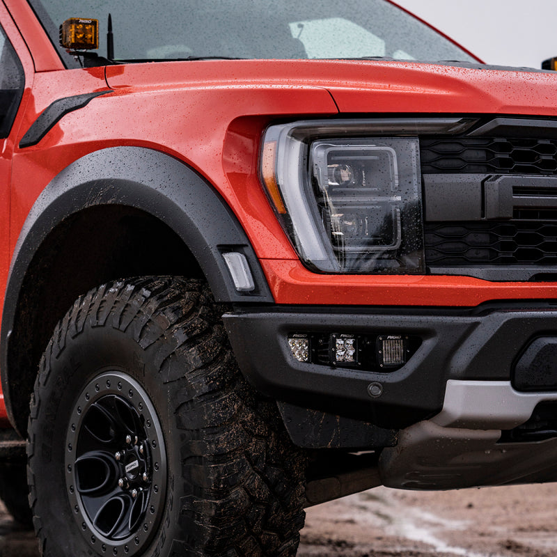 Rigid Industries 2021+ Ford Raptor Triple Fog Lights Kit on truck