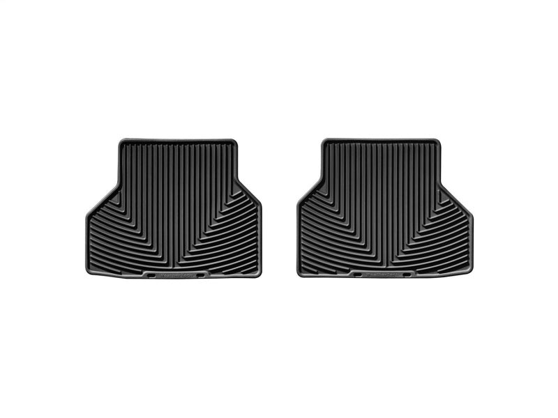 WeatherTech 04-10 BMW 5-Series Rear Rubber Mats - Black Main image