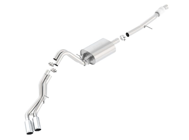 Borla Touring Cat Back 15-16 Chevy Suburban 5.3L V8 2.75in, 2.25in Dual Same Side Exit 4in Tips exhaust system Main image