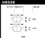 Hawk 2009-2009 Audi A4 Cabriolet HPS 5.0 Front Brake Pads dimensions and specifications