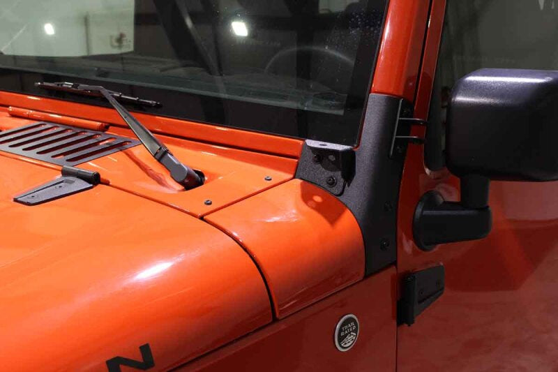 Fishbone Offroad 07-18 Jeep Wrangler JK Windshield Light Bracket Secondary image
