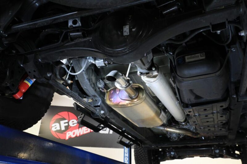 aFe ROCK BASHER Axle-Back Exhaust System Toyota Tacoma 24-25 L4-2.4L (t) Secondary image