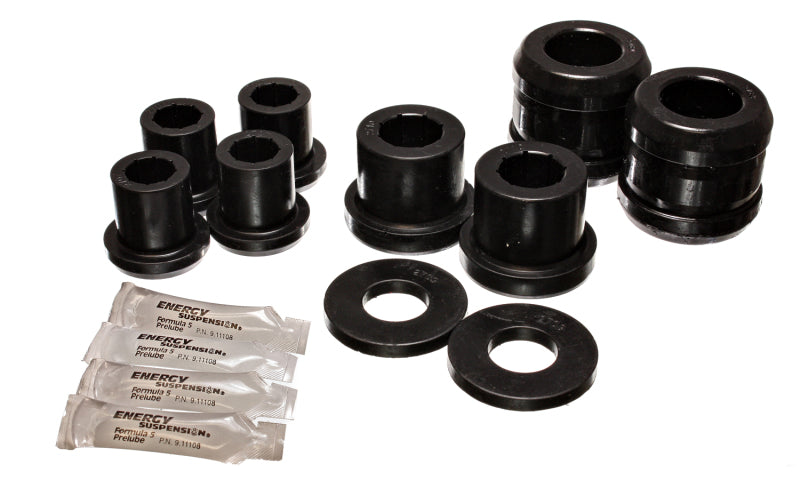 Energy Suspension 04-07 Mazda RX8 Black Front Control Arm Bushing Set for improved performance and durability.