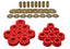 Energy Suspension Nissan/Datsun Red Body Mount Set components