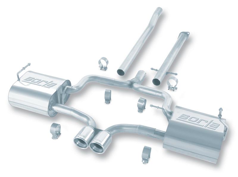 Borla 04-06 Mini Cooper S (Incl. Convertible) Normal Cat-back exhaust system parts and accessories.