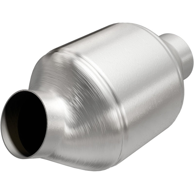 MagnaFlow Conv Universal 2.25 inch C/A 5 inch spun body catalytic converter for offroad performance upgrades.