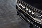 DV8 Offroad 21-22 Ford Bronco Factory Modular Front Bumper Bull Bar on vehicle