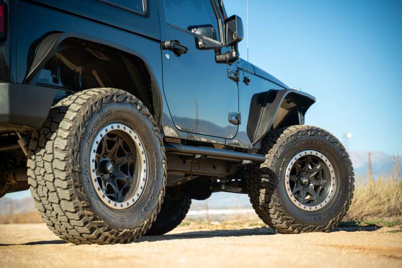 DV8 Offroad 07-18 Jeep Wrangler JK 2 Door Body/Pinch Weld Mounted Side Steps Secondary image