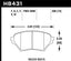 Hawk 01-05 Miata w/ Sport Suspension HPS  Street Front Brake Pads D890 dimensions outline
