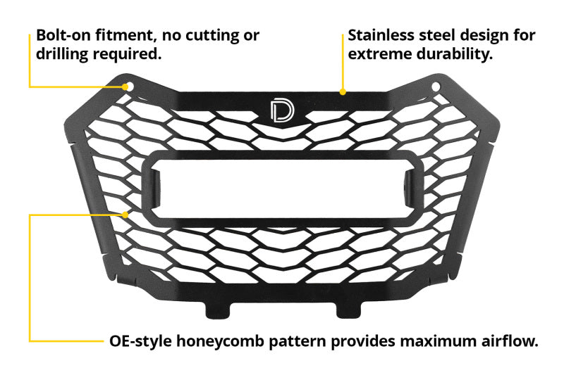 Diode Dynamics 19-25 Honda Talon SS10 Grille Sport Yellow Combo Secondary image