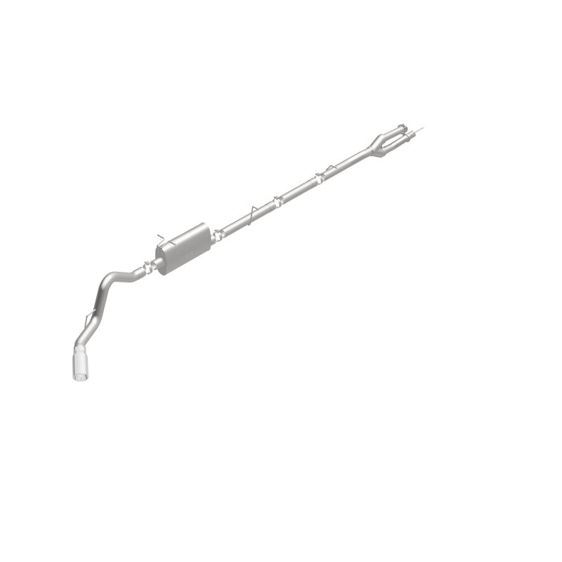 MagnaFlow Sys C/B 11-15 Ford Super Duty F250 6.2L EC CC, SS 3.5in Single Rear Pass Side Ext 5in Tip exhaust system