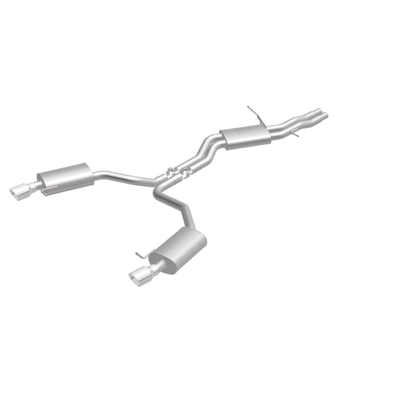 MagnaFlow Sys C/B 12-15 Audi A6 / A7 3.0L V6 SS 2.5in Dual Split Rear Ext 4in Tips exhaust system for performance upgrades.