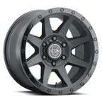 ICON Rebound 18x9 6x135 6mm Offset 5.25in BS 87.1mm Bore Double Black Wheel for offroad performance upgrades