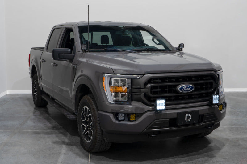 Diode Dynamics 21-22 Ford F-150 SS5 Bumper LED Pod Light Kit - Yellow Pro Driving Secondary image
